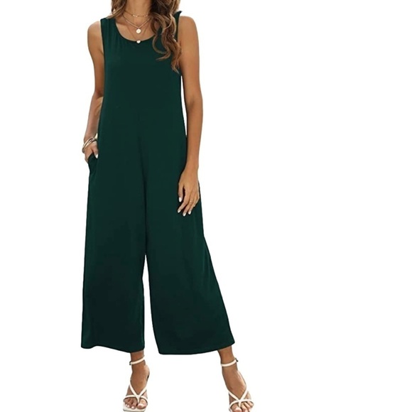 Nfsion Pants - 𝅺Women’s Summer Casual Tank Jumpsuit Sleeveless Jumpsuit Romper with Pockets.